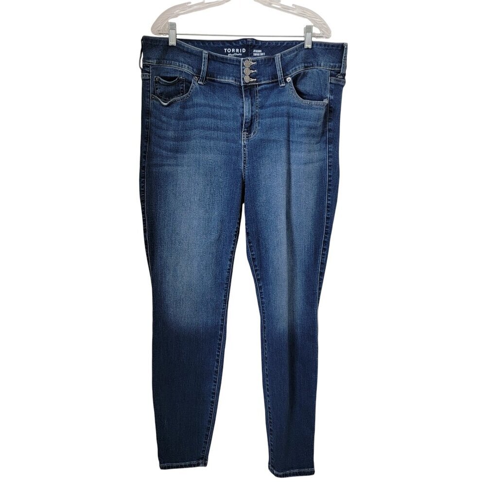 Torrid Size 20T Jegging, Super Soft Denim Blue Jeans, Gently Used Condition